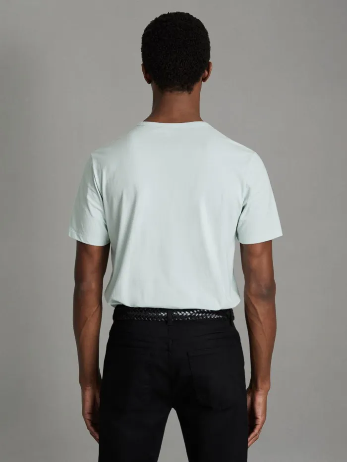 Men Reiss TShirts Melrose Cotton Crew Neck TShirt Mint