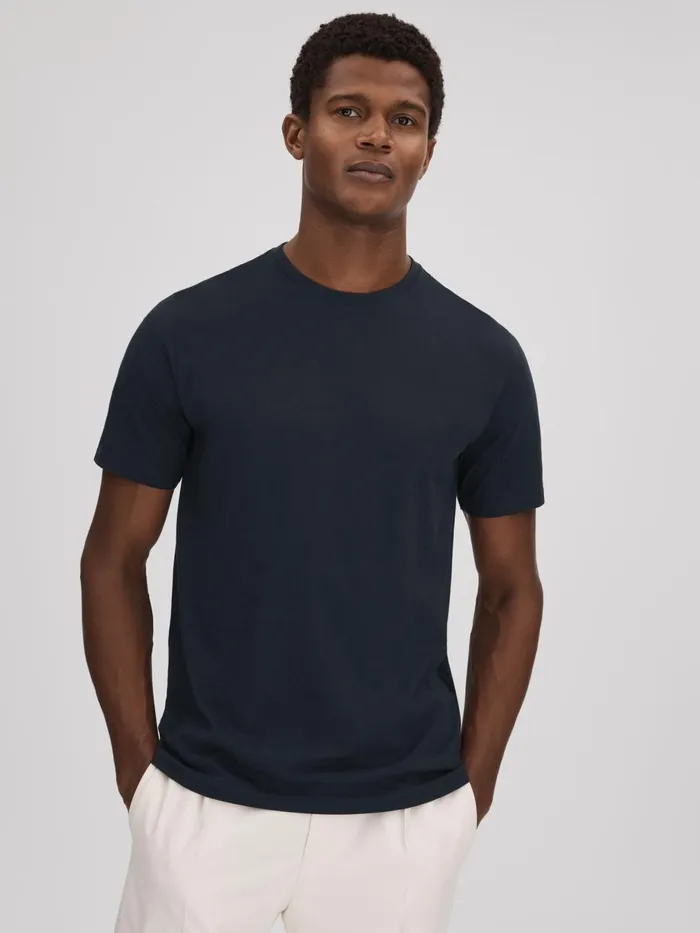Men Reiss TShirts Mikan Pack Of Two CrewNeck TShirts Navywhite