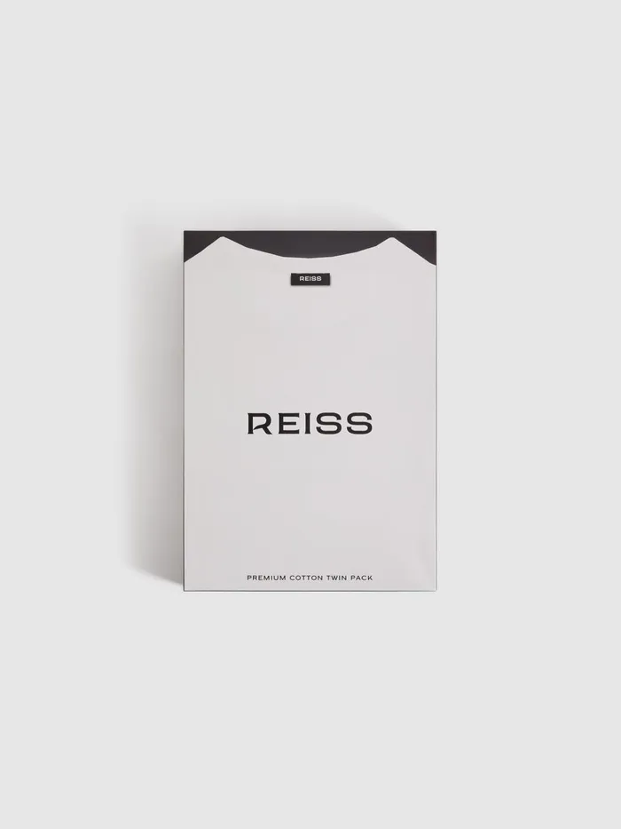 Men Reiss TShirts Mikan Pack Of Two CrewNeck TShirts Navywhite
