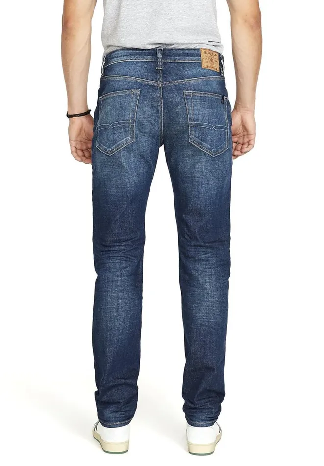 Men Relaxed Tapered Ben Dark Blue Jeans Indigo Buffalo David Bitton Relaxed Ben