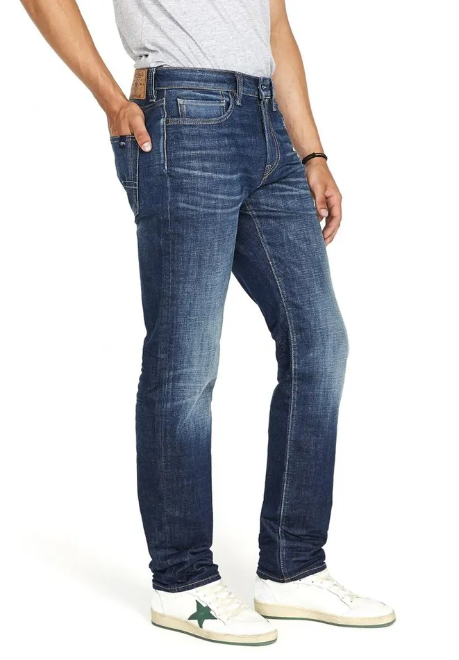 Men Relaxed Tapered Ben Dark Blue Jeans Indigo Buffalo David Bitton Relaxed Ben