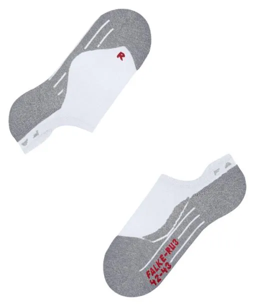 Men RU3 Comfort Invisible Men Running No Show Socks White FALKE Running Socks