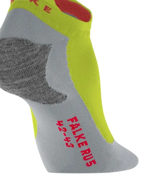 Men RU5 Race Invisible Men Running No Show Socks Lime FALKE Running Socks