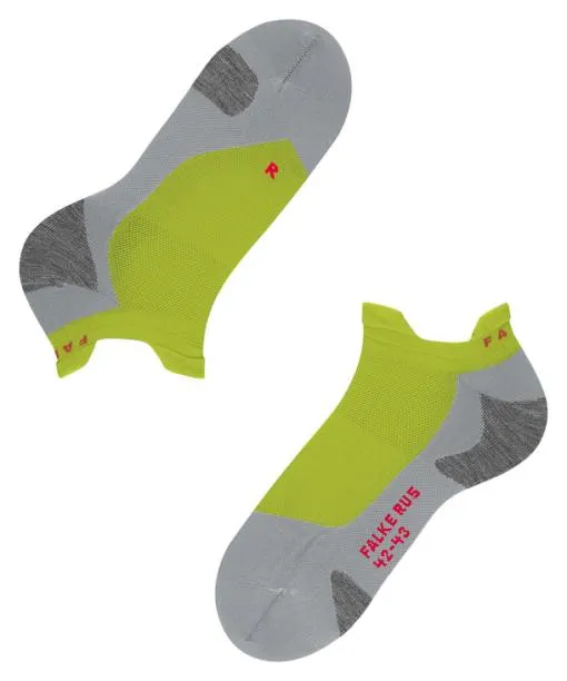 Men RU5 Race Invisible Men Running No Show Socks Lime FALKE Running Socks
