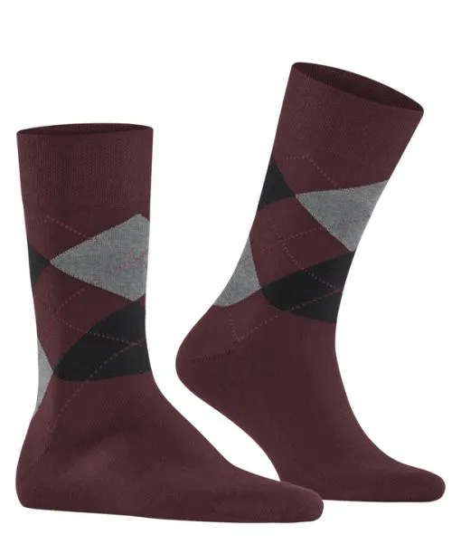 Men Sensitive Argyle Men Socks Bordeaux FALKE Socks