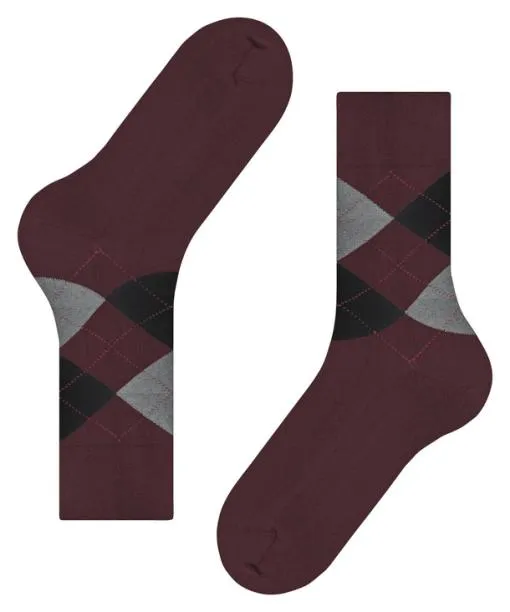 Men Sensitive Argyle Men Socks Bordeaux FALKE Socks