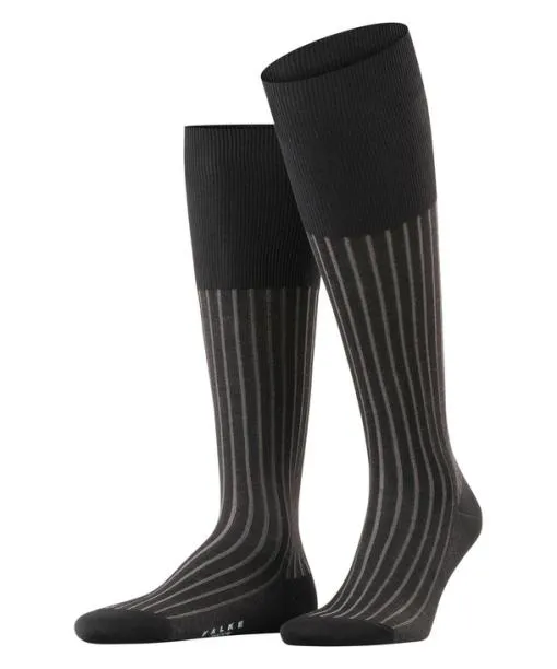 Men Shadow Men Kneehigh Socks Grey FALKE Knee High Socks