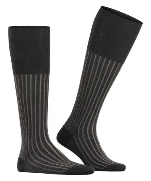 Men Shadow Men Kneehigh Socks Grey FALKE Knee High Socks