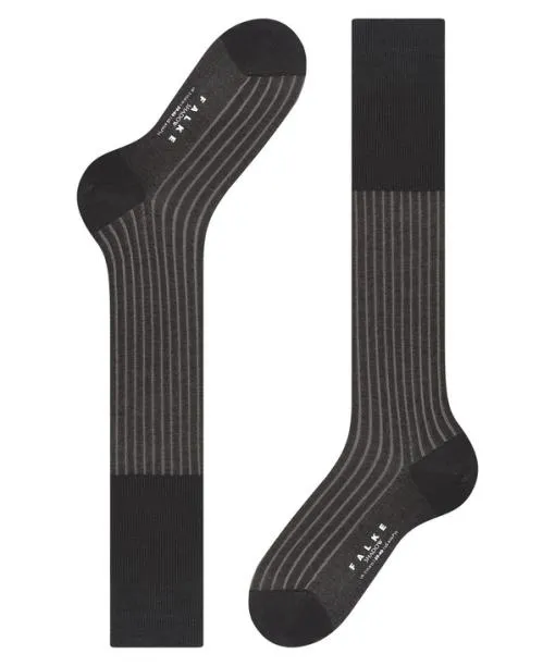 Men Shadow Men Kneehigh Socks Grey FALKE Knee High Socks