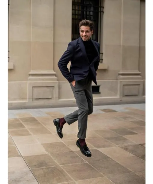 Men Shadow Men Kneehigh Socks Grey FALKE Knee High Socks