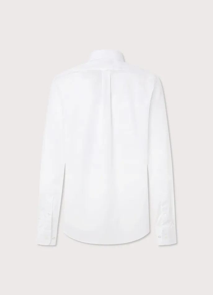 Men Shirts Faonnable Regular Fit 120 Thread Count Poplin Shirt White