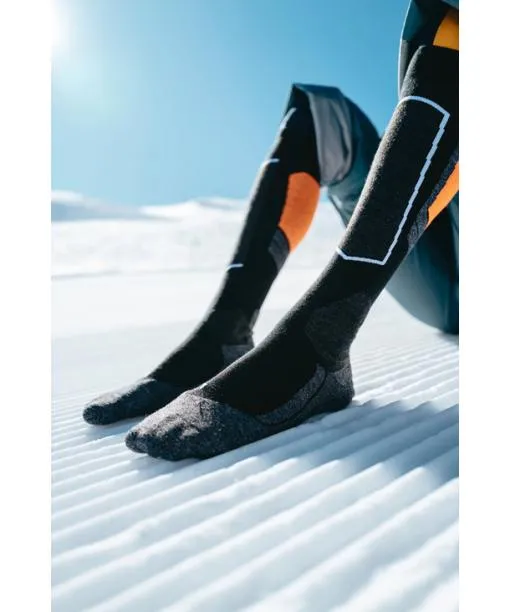 Men SK4 Advanced Men Skiing Kneehigh Socks Black FALKE Ski Socks