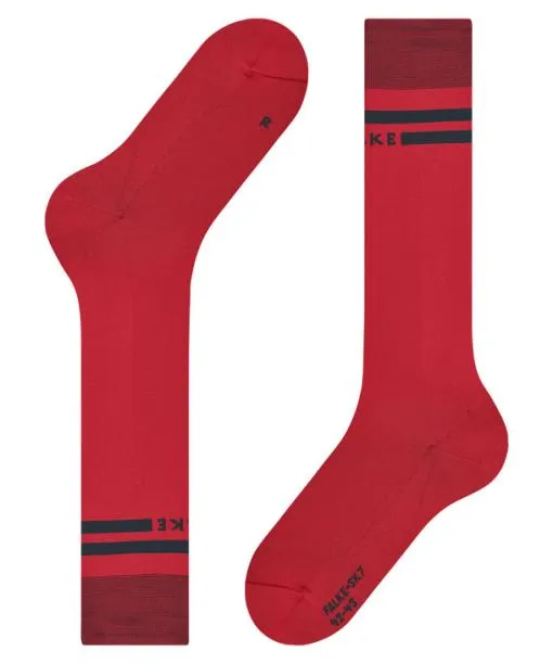 Men SK7 Race Men Skiing Kneehigh Socks Lipstick FALKE Ski Socks
