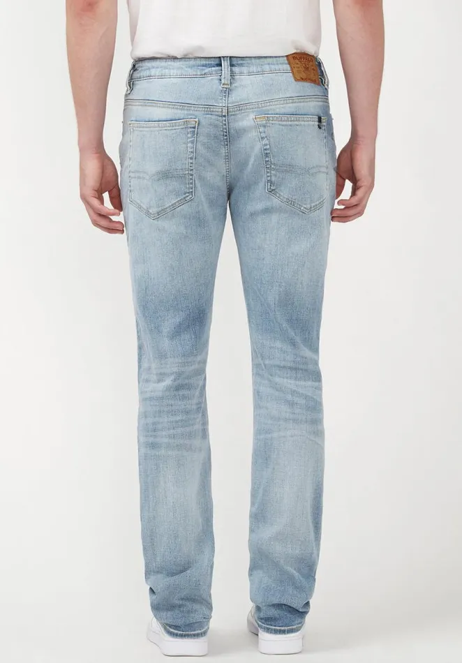 Men Slim Ash Acid Wash Jeans Indigo Buffalo David Bitton Slim Ash