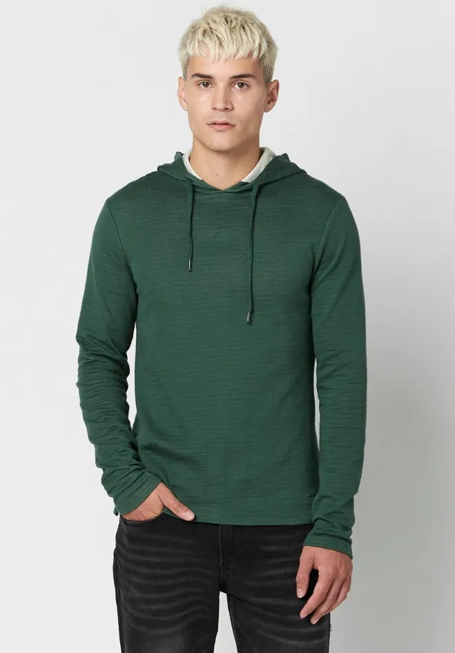 Men Slim Fit Koyo Hoodie Trekking Buffalo David Bitton Sweatshirts and Hoodies