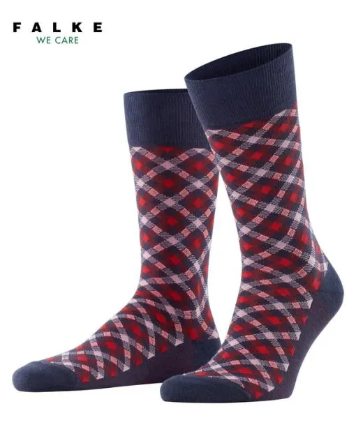 Men Smart Check Men Socks Midnight FALKE Socks