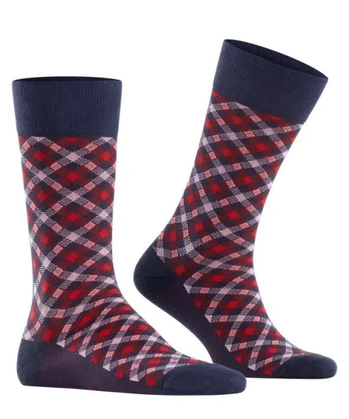 Men Smart Check Men Socks Midnight FALKE Socks