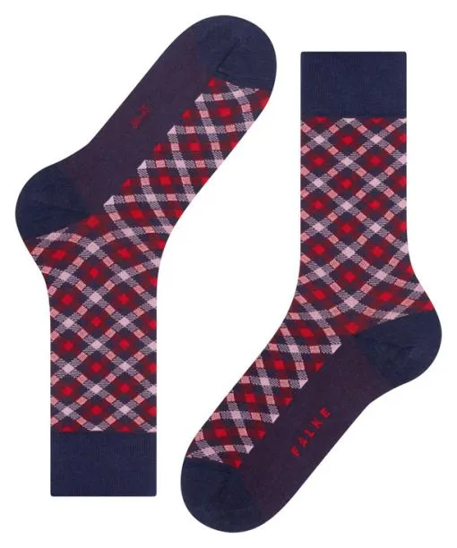 Men Smart Check Men Socks Midnight FALKE Socks