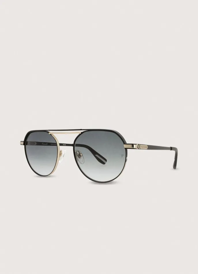 Men Sunglasses Faonnable Metallic Sunglasses Dark Green