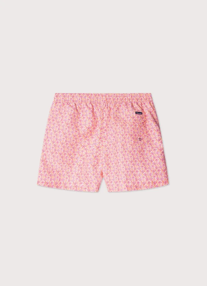 Men Swimwear Faonnable Palms Swim Shorts Acid Orange