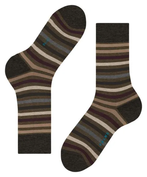 Men Tinted Stripe Men Socks Beech FALKE Socks