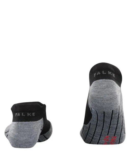 Men TK5 Wander Invisible Men Trekking No Show Socks Black FALKE Hiking Socks