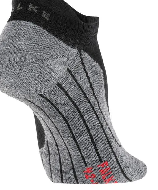 Men TK5 Wander Invisible Men Trekking No Show Socks Black FALKE Hiking Socks