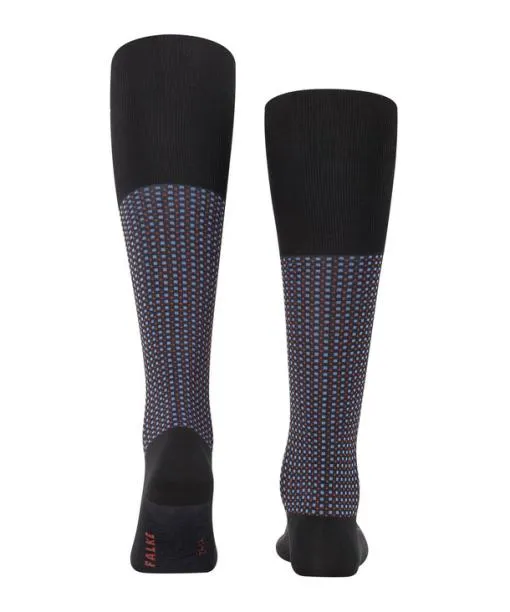 Men Uptown Tie Men Kneehigh Socks Black FALKE Knee High Socks