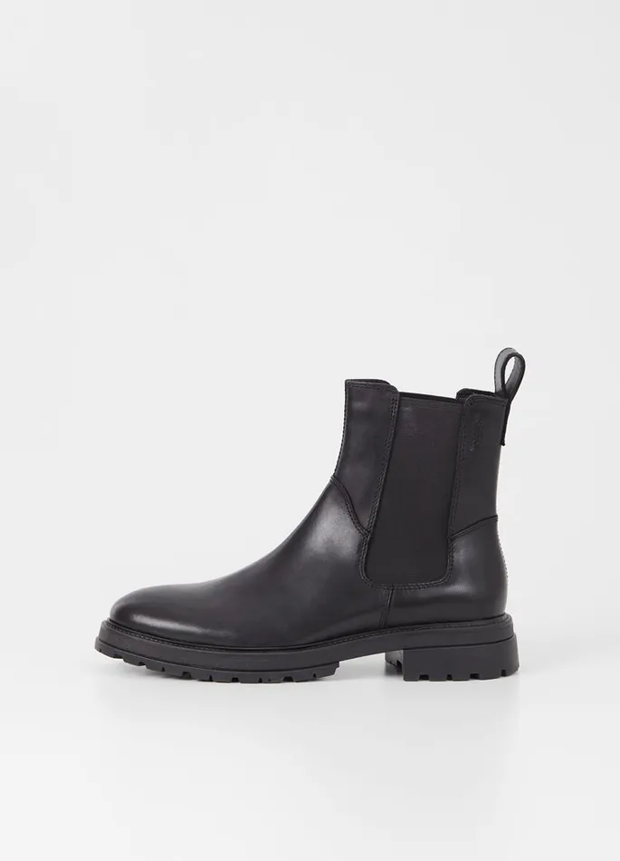 Men Vagabond Boots JOHNNY 20 BOOTS Black Leather