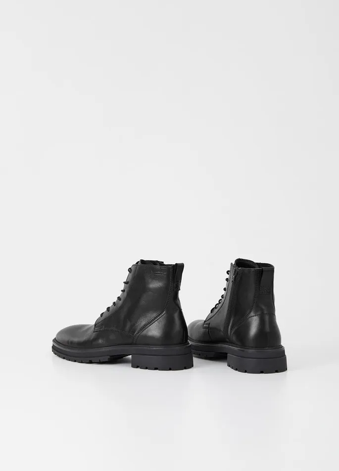 Men Vagabond Boots JOHNNY 20 BOOTS Black Leather