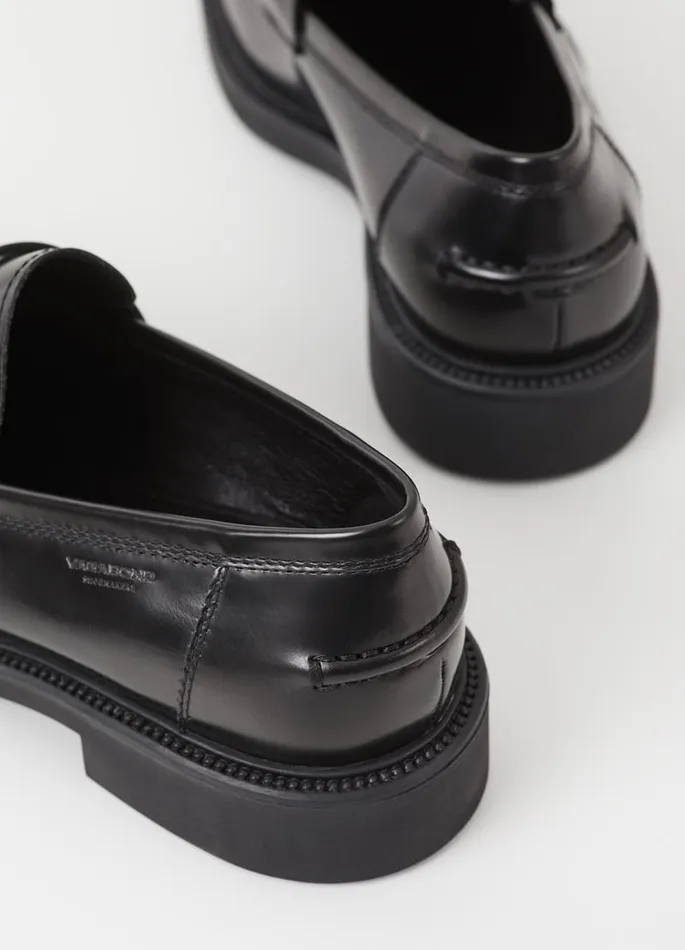Men Vagabond Loafers ALEX M LOAFER Black Polished Leather