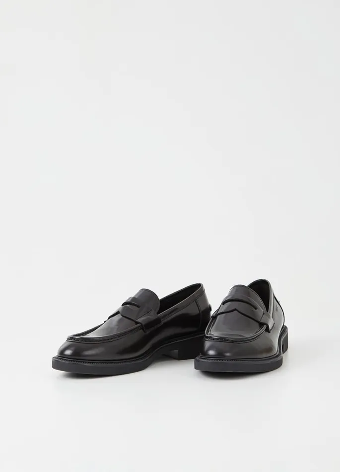 Men Vagabond Loafers ALEX M LOAFER Black Polished Leather