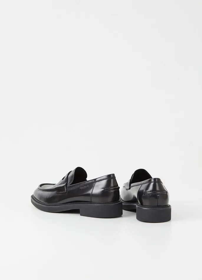 Men Vagabond Loafers ALEX M LOAFER Black Polished Leather