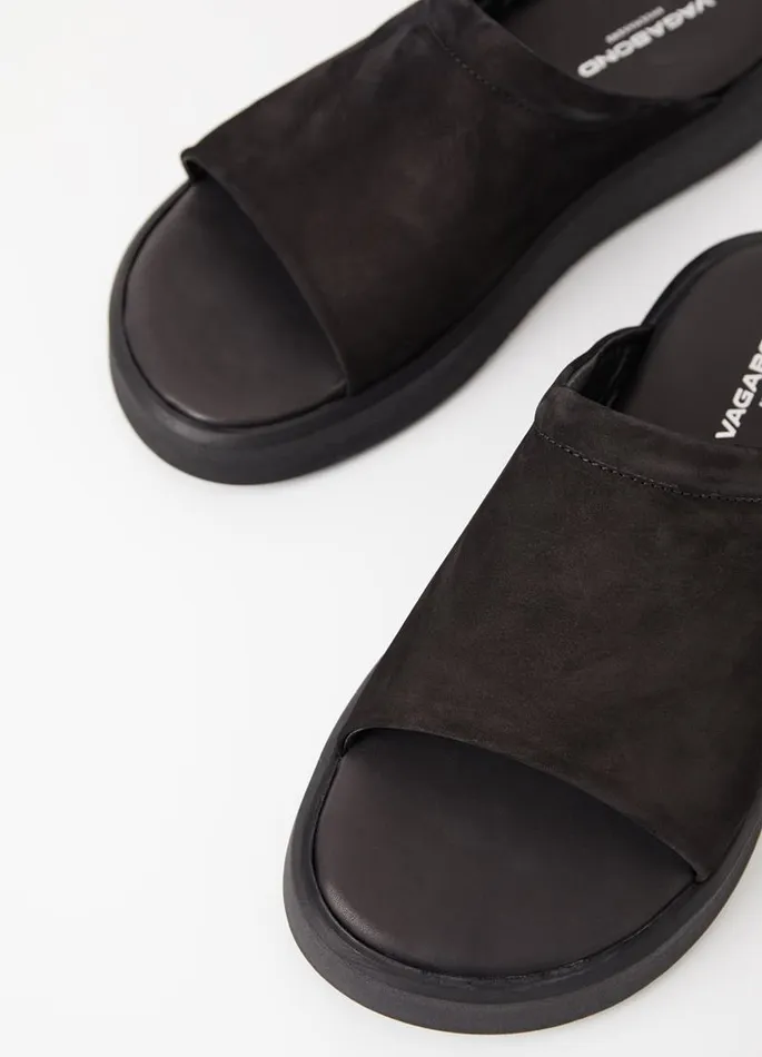 Men Vagabond Sandals NATE SANDALS Black Nubuck