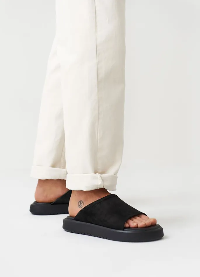 Men Vagabond Sandals NATE SANDALS Black Nubuck