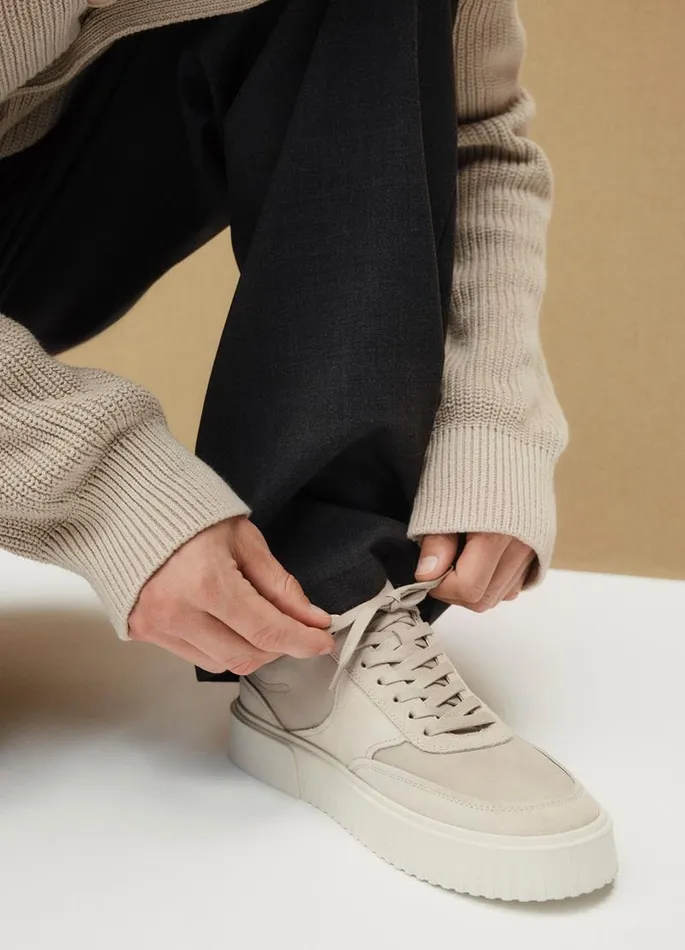 Men Vagabond Sneakers DEREK SNEAKERS Beige Suedecomb