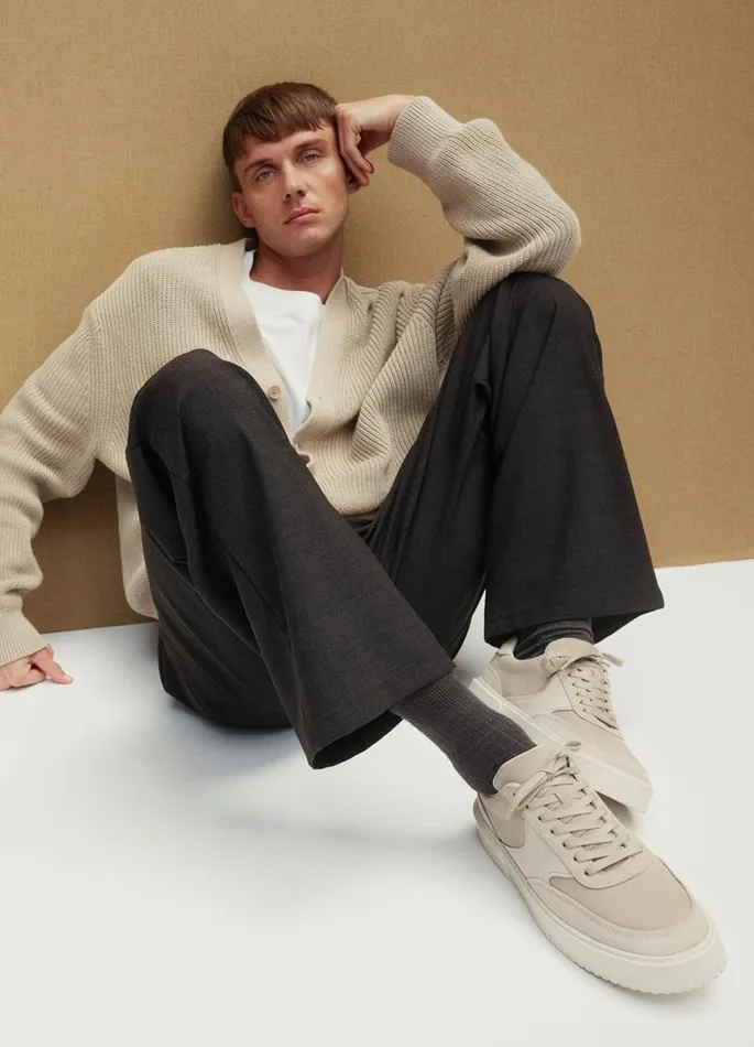 Men Vagabond Sneakers DEREK SNEAKERS Beige Suedecomb