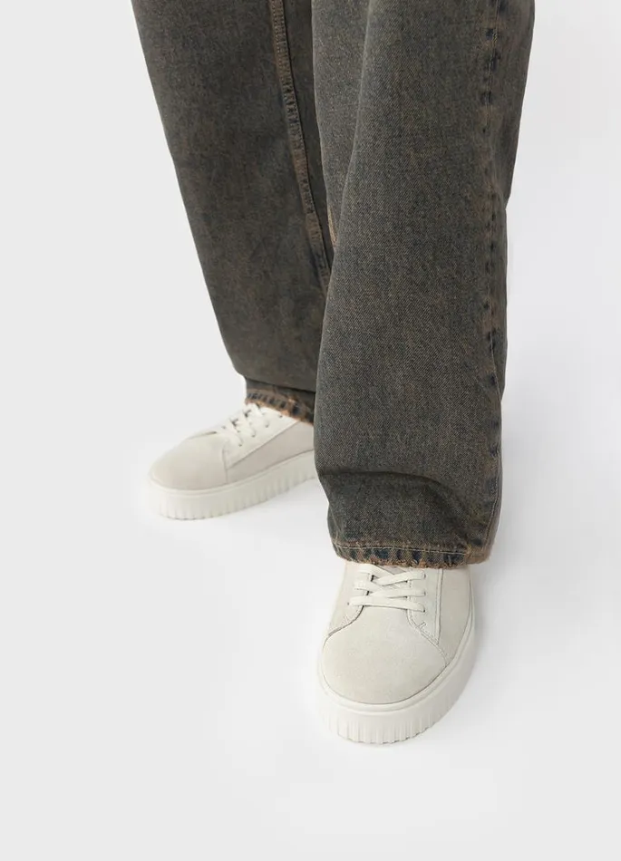 Men Vagabond Sneakers DEREK SNEAKERS Light Grey Suede
