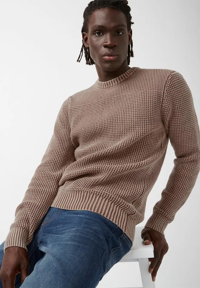 Men Washy Beige Mens Sweater Thrush Buffalo David Bitton Sweaters