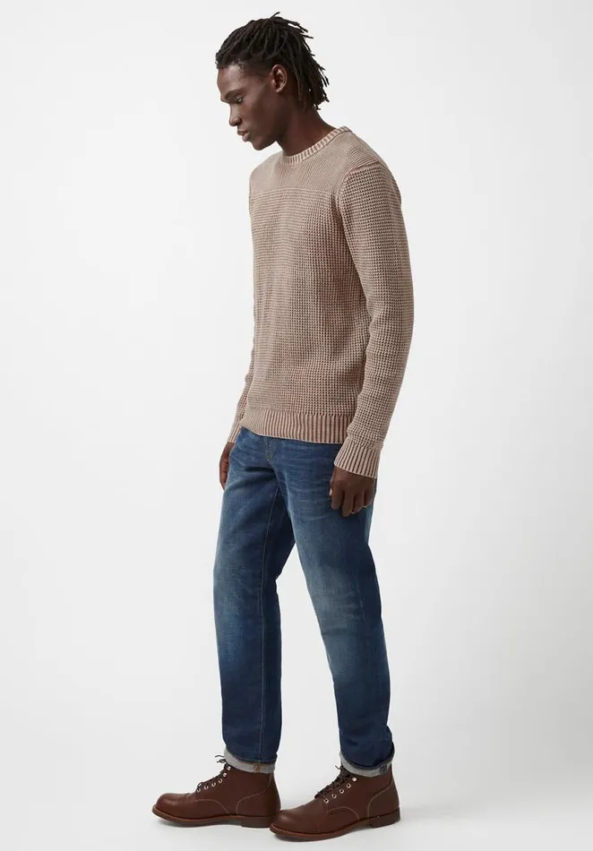 Men Washy Beige Mens Sweater Thrush Buffalo David Bitton Sweaters