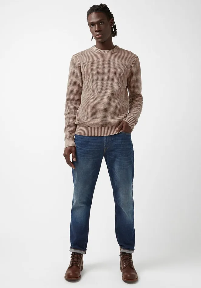 Men Washy Beige Mens Sweater Thrush Buffalo David Bitton Sweaters