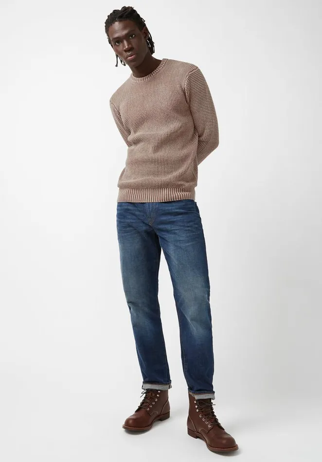 Men Washy Beige Mens Sweater Thrush Buffalo David Bitton Sweaters