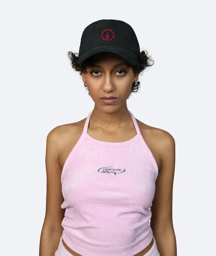 MenWomen BEANIES CAPS and SCARVES Vertere Berlin CIRCLE LOGO CAP 8211 BLACK
