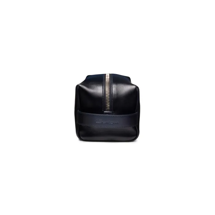 MenWomen Blue Leather Pouch Santoni Small Leather Goods