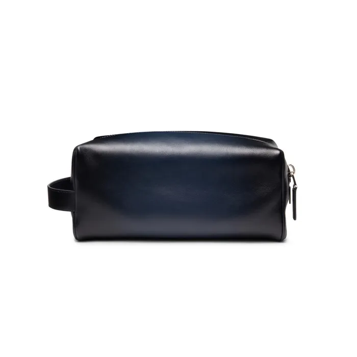 MenWomen Blue Leather Pouch Santoni Small Leather Goods
