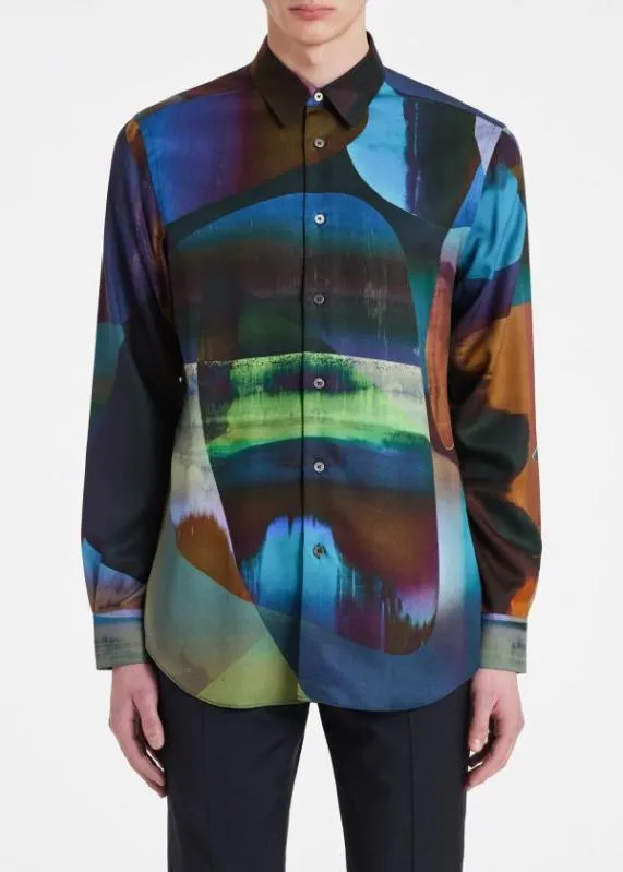 Mens 039Abstract039 Lyocell Shirt Paul Smith Shirts Mens 039Abstract039 Lyocell Shirt Paul Smith Shirts