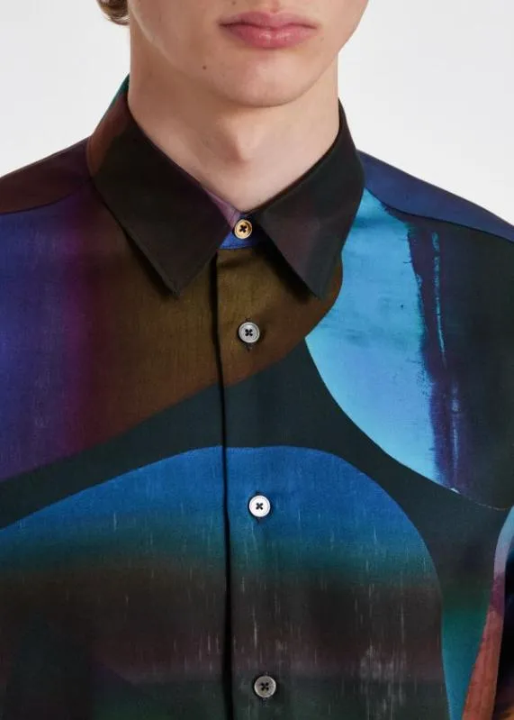 Mens 039Abstract039 Lyocell Shirt Paul Smith Shirts Mens 039Abstract039 Lyocell Shirt Paul Smith Shirts