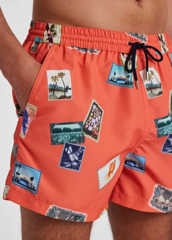 Mens 039Postcards039 Swim Shorts Paul Smith Swimwear Mens 039Postcards039 Swim Shorts Paul Smith Swimwear