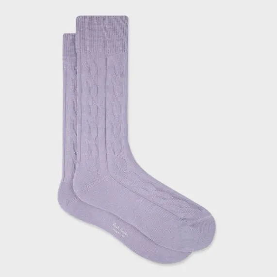 Mens Cable Knit CottonBlend Socks Paul Smith Socks Mens Cable Knit CottonBlend Socks Paul Smith Socks