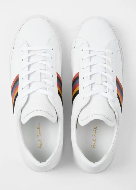 Mens Calf Leather 039Hansen039 Sneakers With 039Bright Stripe039 Webbing Paul Smith Sneakers Mens Calf Leather 039Hansen039 Sneakers With 039Bright Stripe039 Webbing Paul Smith Sneakers